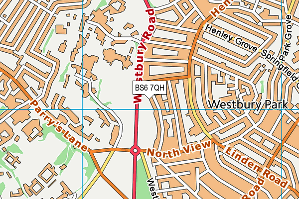 BS6 7QH map - OS VectorMap District (Ordnance Survey)