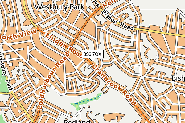 BS6 7QX map - OS VectorMap District (Ordnance Survey)