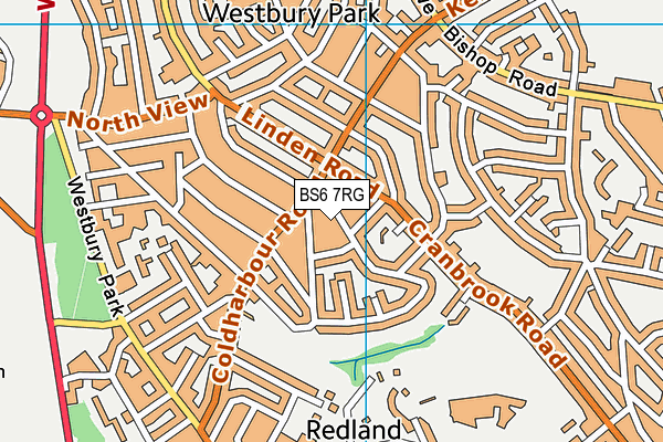 BS6 7RG map - OS VectorMap District (Ordnance Survey)