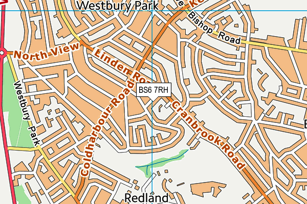BS6 7RH map - OS VectorMap District (Ordnance Survey)