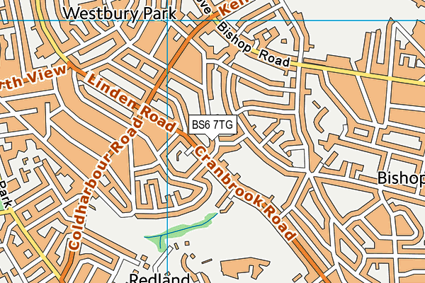 BS6 7TG map - OS VectorMap District (Ordnance Survey)