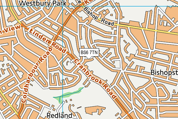 BS6 7TN map - OS VectorMap District (Ordnance Survey)