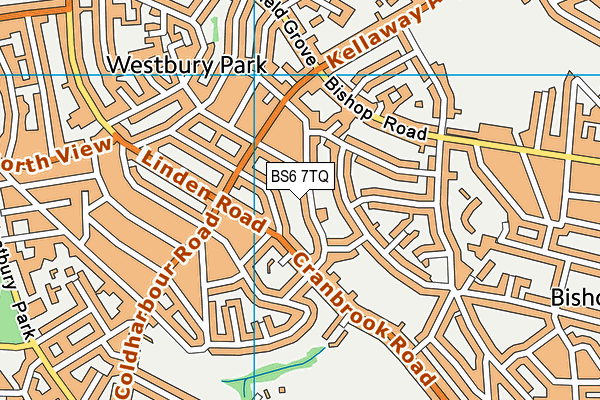 BS6 7TQ map - OS VectorMap District (Ordnance Survey)