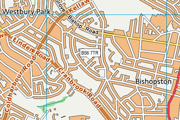 BS6 7TR map - OS VectorMap District (Ordnance Survey)