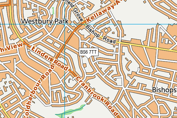 BS6 7TT map - OS VectorMap District (Ordnance Survey)