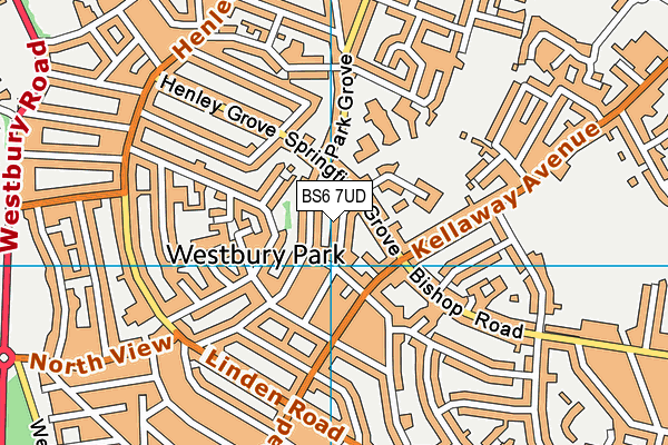 BS6 7UD map - OS VectorMap District (Ordnance Survey)