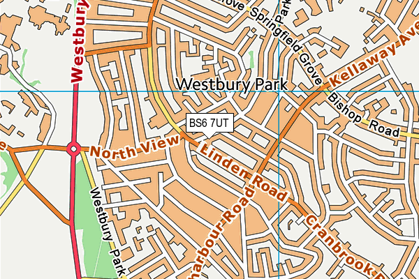 BS6 7UT map - OS VectorMap District (Ordnance Survey)