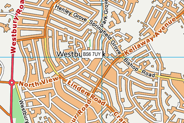 BS6 7UY map - OS VectorMap District (Ordnance Survey)