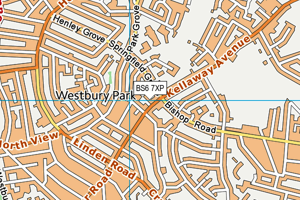 BS6 7XP map - OS VectorMap District (Ordnance Survey)