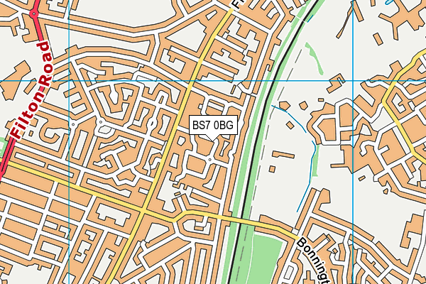 BS7 0BG map - OS VectorMap District (Ordnance Survey)