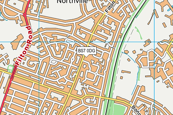 BS7 0DG map - OS VectorMap District (Ordnance Survey)