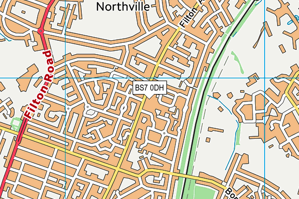 BS7 0DH map - OS VectorMap District (Ordnance Survey)