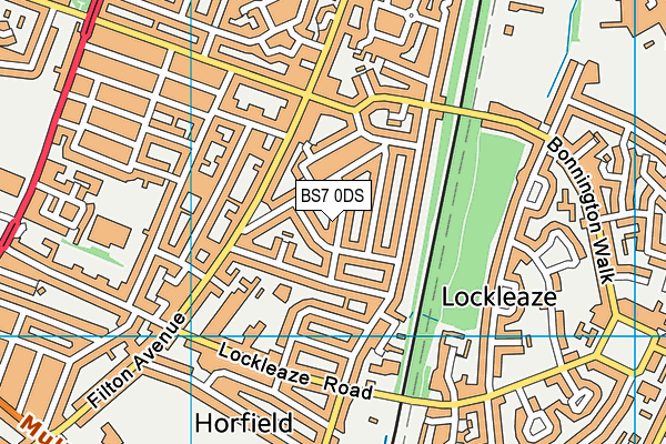 BS7 0DS map - OS VectorMap District (Ordnance Survey)