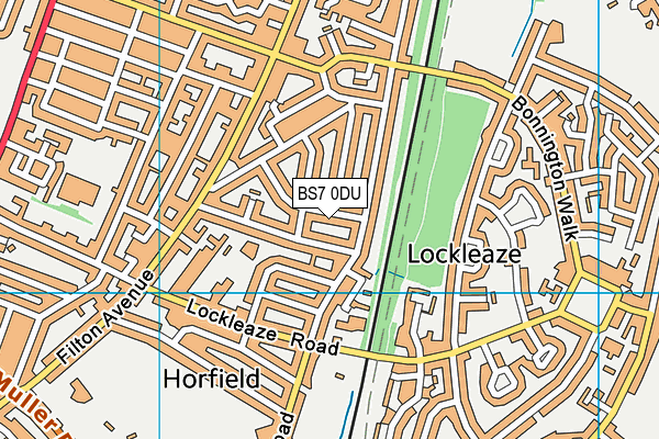 BS7 0DU map - OS VectorMap District (Ordnance Survey)