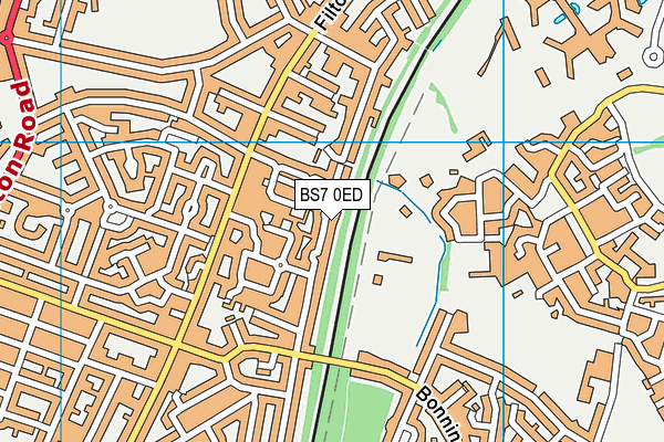 BS7 0ED map - OS VectorMap District (Ordnance Survey)