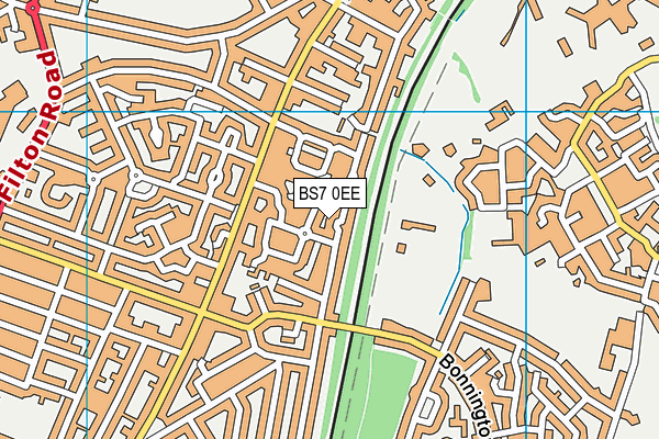 BS7 0EE map - OS VectorMap District (Ordnance Survey)