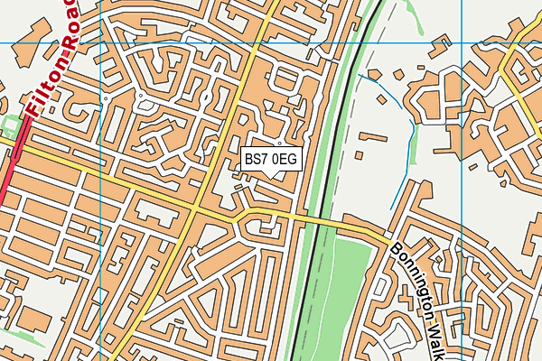 BS7 0EG map - OS VectorMap District (Ordnance Survey)