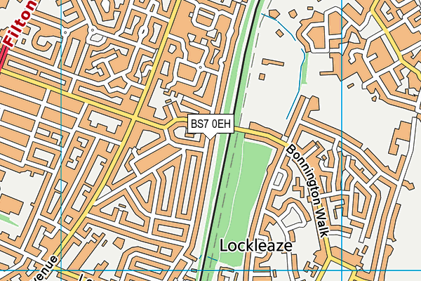 BS7 0EH map - OS VectorMap District (Ordnance Survey)