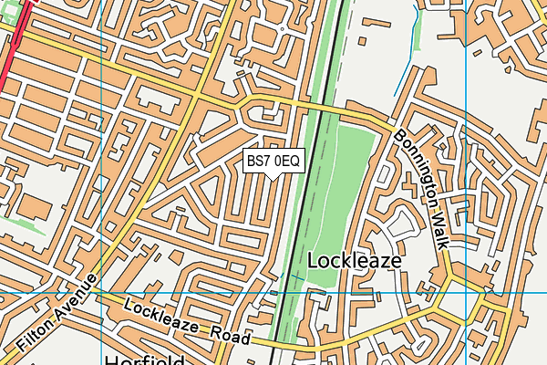 BS7 0EQ map - OS VectorMap District (Ordnance Survey)
