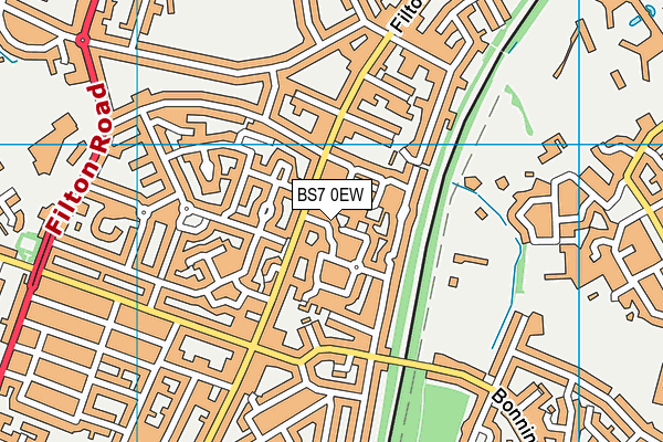 BS7 0EW map - OS VectorMap District (Ordnance Survey)