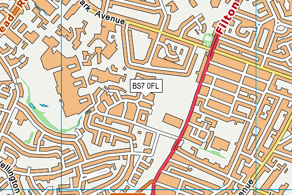 BS7 0FL map - OS VectorMap District (Ordnance Survey)