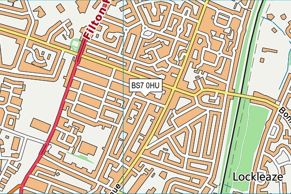BS7 0HU map - OS VectorMap District (Ordnance Survey)