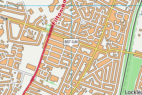 BS7 0JN map - OS VectorMap District (Ordnance Survey)