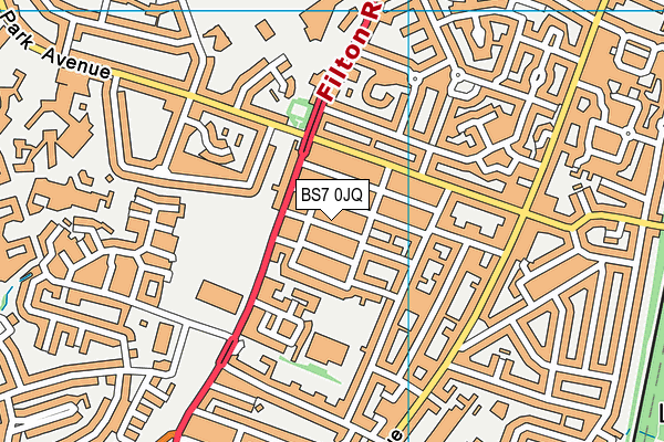 BS7 0JQ map - OS VectorMap District (Ordnance Survey)