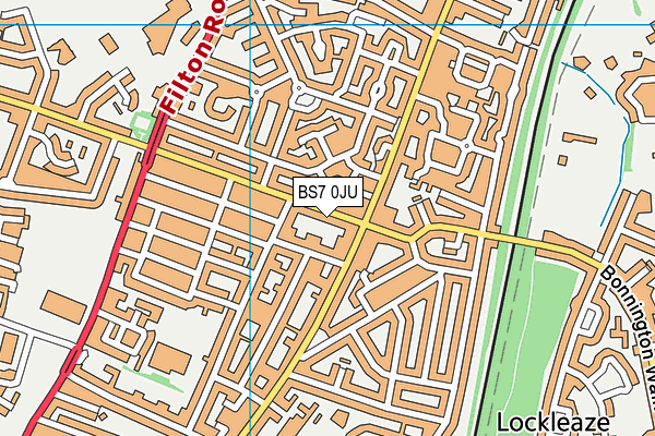 BS7 0JU map - OS VectorMap District (Ordnance Survey)