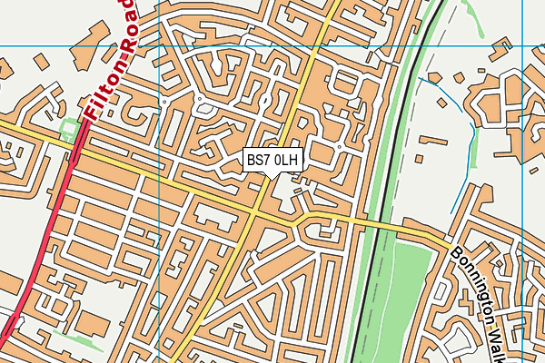 BS7 0LH map - OS VectorMap District (Ordnance Survey)