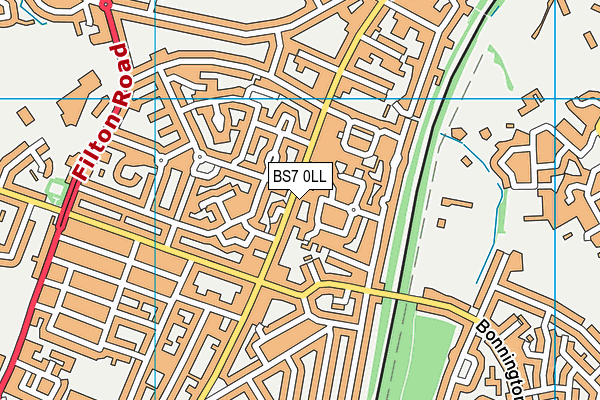 BS7 0LL map - OS VectorMap District (Ordnance Survey)