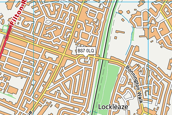 BS7 0LQ map - OS VectorMap District (Ordnance Survey)