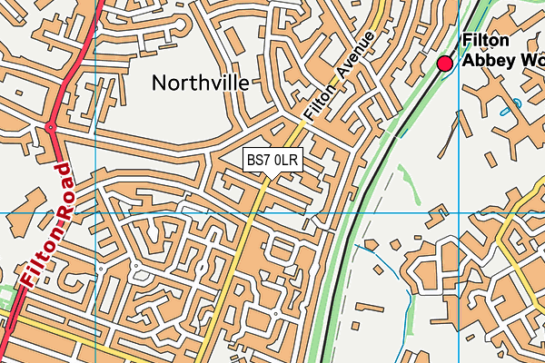 BS7 0LR map - OS VectorMap District (Ordnance Survey)