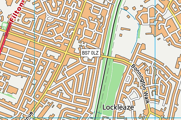 BS7 0LZ map - OS VectorMap District (Ordnance Survey)