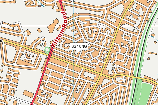 BS7 0NG map - OS VectorMap District (Ordnance Survey)