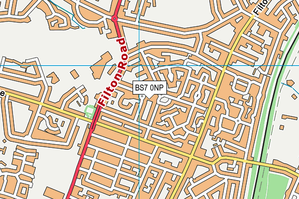 BS7 0NP map - OS VectorMap District (Ordnance Survey)