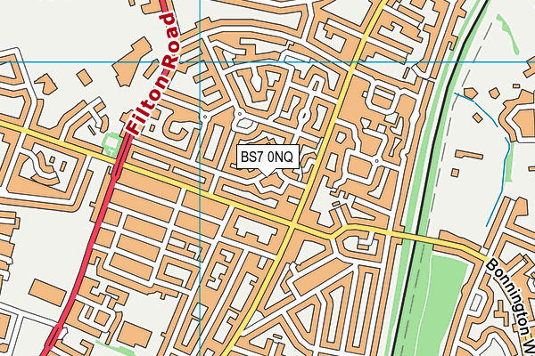 BS7 0NQ map - OS VectorMap District (Ordnance Survey)