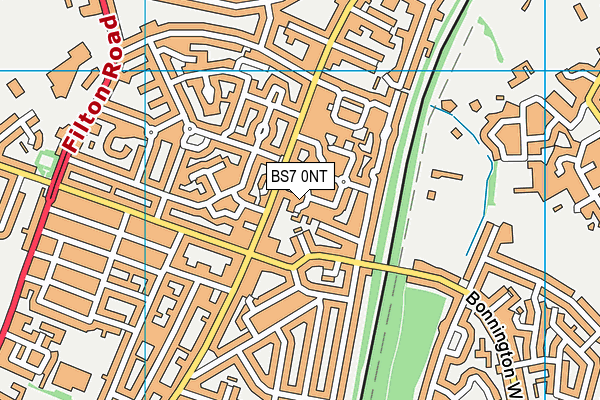 BS7 0NT map - OS VectorMap District (Ordnance Survey)