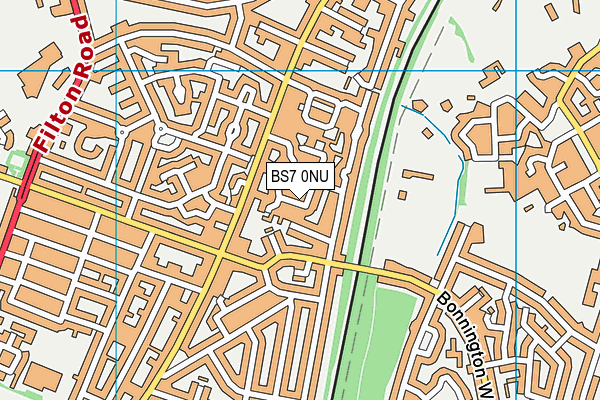 BS7 0NU map - OS VectorMap District (Ordnance Survey)