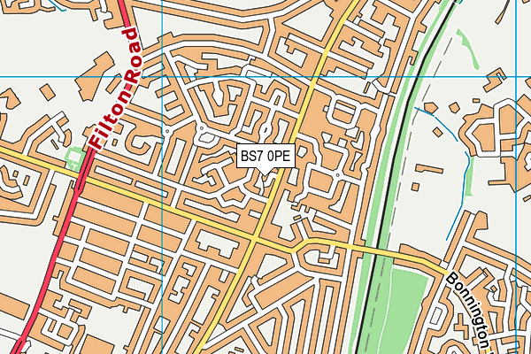 BS7 0PE map - OS VectorMap District (Ordnance Survey)