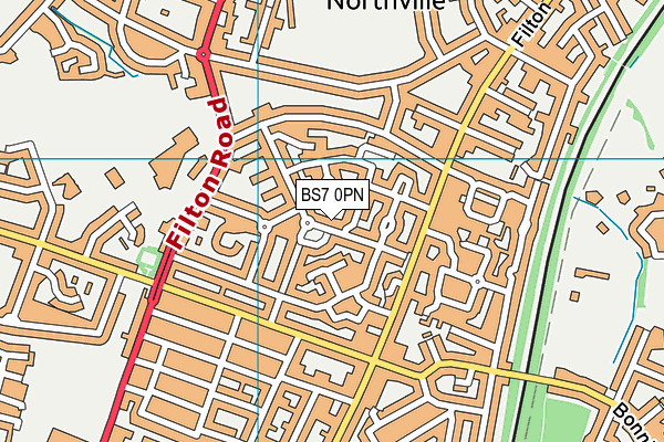 BS7 0PN map - OS VectorMap District (Ordnance Survey)