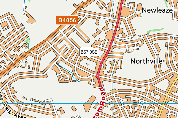 BS7 0SE map - OS VectorMap District (Ordnance Survey)