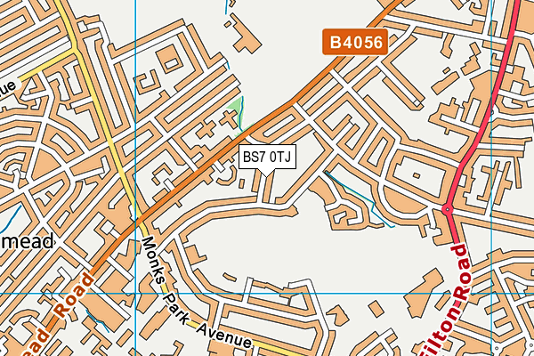 BS7 0TJ map - OS VectorMap District (Ordnance Survey)