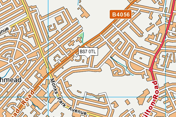 BS7 0TL map - OS VectorMap District (Ordnance Survey)