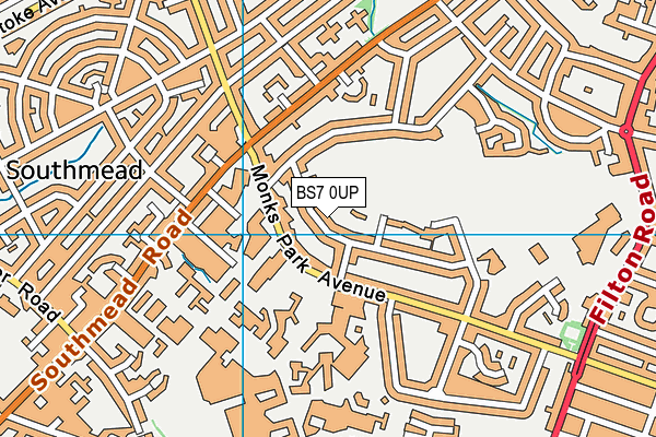 St Teresa's Catholic Primary School map (BS7 0UP) - OS VectorMap District (Ordnance Survey)