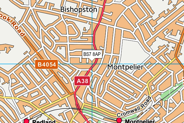 BS7 8AP map - OS VectorMap District (Ordnance Survey)