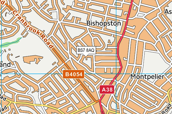 BS7 8AQ map - OS VectorMap District (Ordnance Survey)