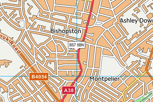 BS7 8BN map - OS VectorMap District (Ordnance Survey)
