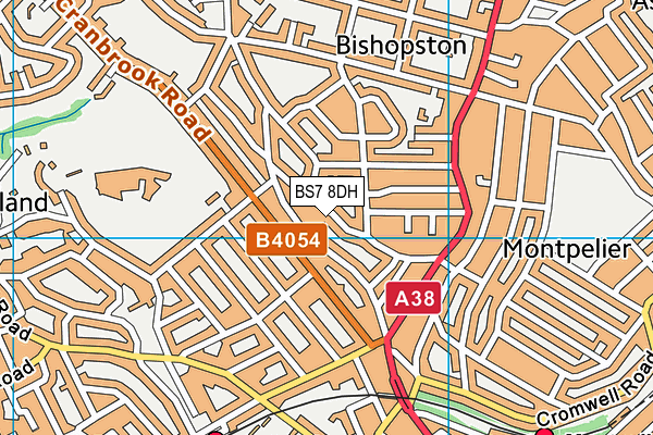 BS7 8DH map - OS VectorMap District (Ordnance Survey)