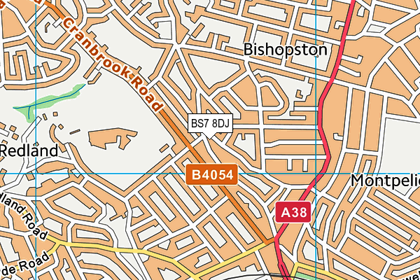 BS7 8DJ map - OS VectorMap District (Ordnance Survey)